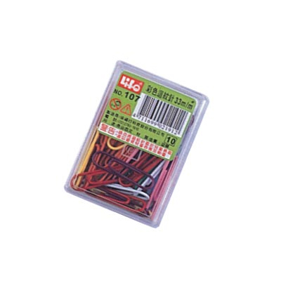 LIFE 徠福 NO.107 彩色迴紋針(33mm50支入) / 盒