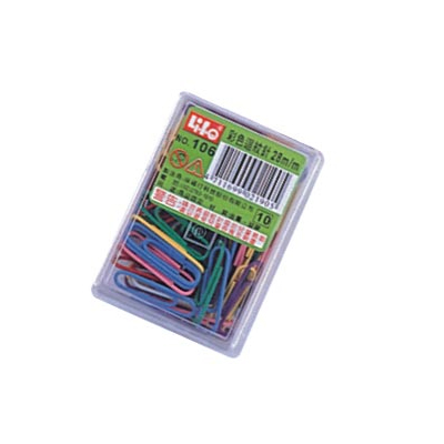 LIFE 徠福 NO.106 彩色迴紋針(28mm70支入) / 盒