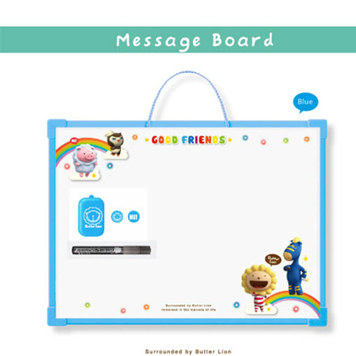【雄獅】WB005 奶油獅留言白板(藍) 
