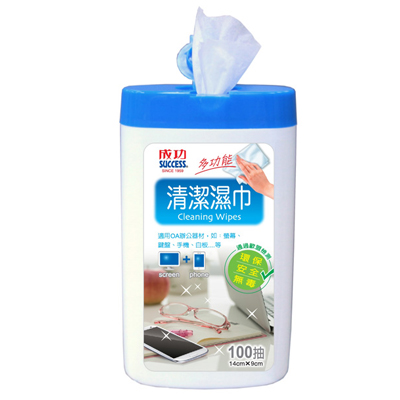 成功 SUCCESS 2011 白板清潔濕巾(小) / 瓶  