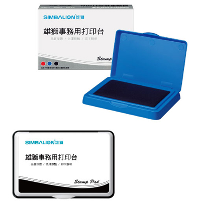 【雄獅】NSP112 事務用打印台大(黑色)  