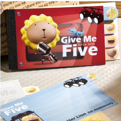 【雄獅】NC-007 奶油獅五週年四格式便條紙/本  