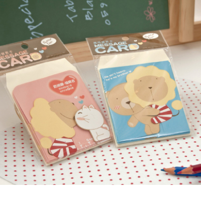 【雄獅】CD-002 奶油獅萬用留言卡/本  