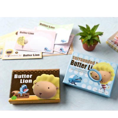 【雄獅】NC-006 奶油獅留言便條(附盒)  