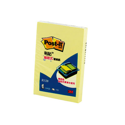 【3M】R320 可再貼抽取式補充包系列 黃/本