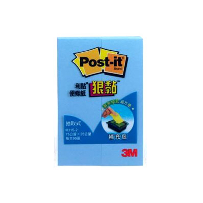 【3M】R31S-2B 狠黏抽取式補充包系列 藍/包