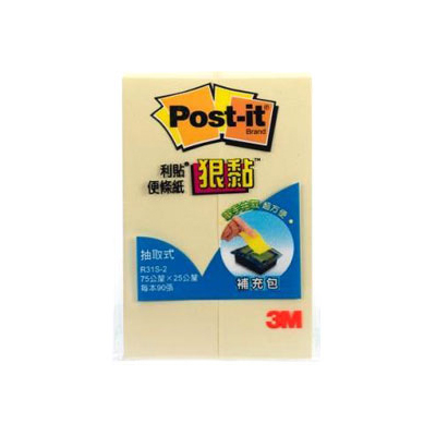 【3M】R31S-2Y 狠黏抽取式補充包系列 黃/包  