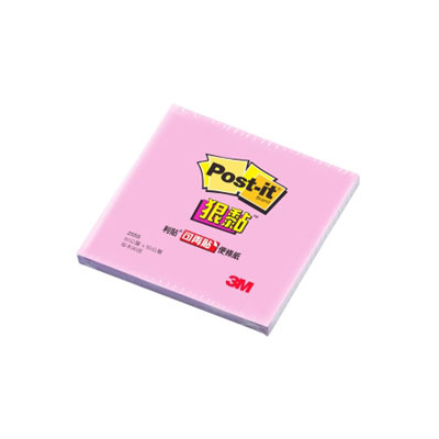 【3M】255S-5 利貼 狠黏 迷你便條紙系列 粉紅 /本  
