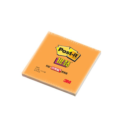 【3M】255S-4 利貼 狠黏 迷你便條紙系列 橘 /本  