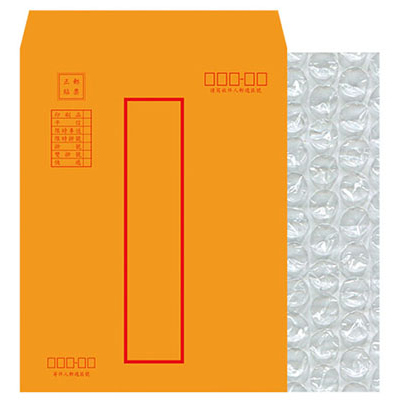 博崴 N1416 CD氣泡紅框中式信封 -10個入 / 包  