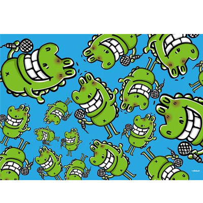  Cubbish A5膠裝左開彩虹筆記本-4款(附造型貼紙) CB124