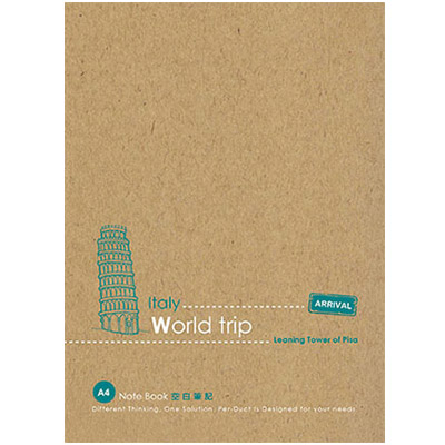 博崴 AD1609 牛皮筆記 A4空白-義大利 -6本入 / 包