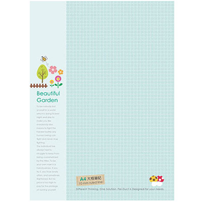  博崴 AD1618 美好早晨 A4大格筆記-綠 -6本入 / 包  