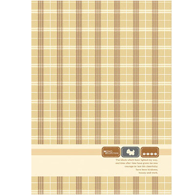 博崴 AM1507 Mono A4布格紋橫線筆記-米 -6本入 / 包