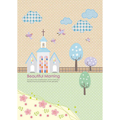 博崴 AF1624 25K平裝筆記-教堂早晨 -10本入 / 包