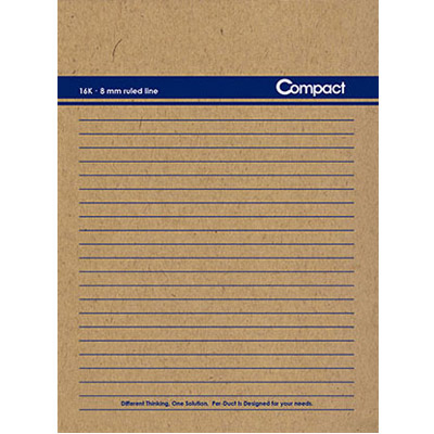 博崴 AO1004 Compact 16K牛皮平裝筆記-藍2 -10本入 / 包  