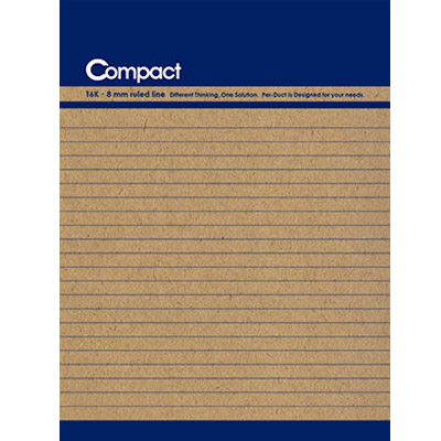 博崴 AO1002 Compact 16K牛皮平裝筆記-藍1 -10本入 / 包  