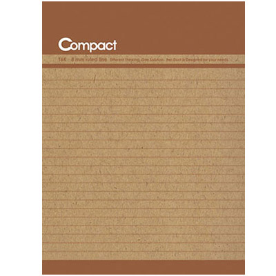 博崴 AO1001 Compact 16K牛皮平裝筆記-咖1 -10本入 / 包  