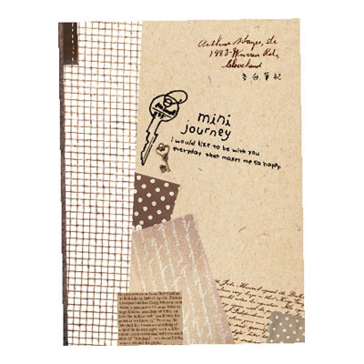 博崴 AF1044 Be happy 16K空白筆記-鑰匙 -10本入 / 包 