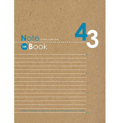  博崴 AO1007 16K平裝筆記-藍 -10本入 / 包  