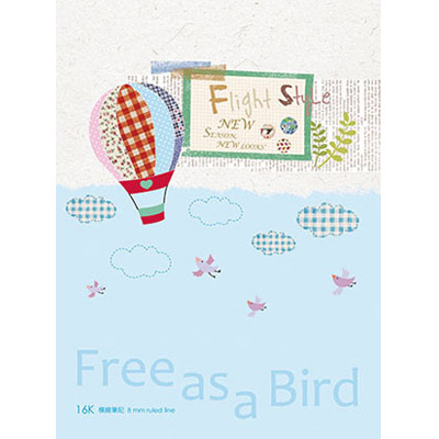 博崴 AF1070 16K平裝筆記(飛行模式) -10本入 / 包  