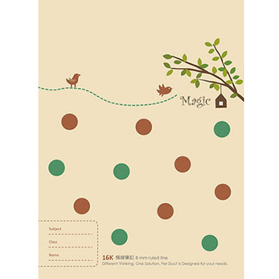 博崴 AF1066 16K平裝筆記(圓點) -10本入 / 包