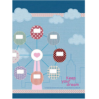 博崴 AF1045 16K平裝筆記(摩天輪) -10本入 / 包 