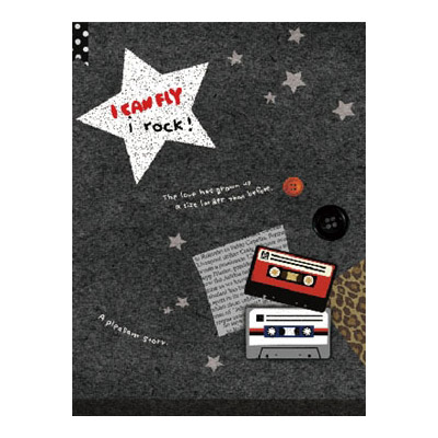 博崴 AF1039 Be happy 16K平裝筆記(卡帶) -10本入 / 包  