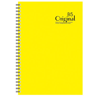 博崴 AD3106 18K原色膠圈筆記-黃(178*258) -3本入 / 包