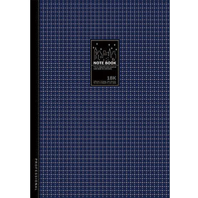 博崴 AO3063 18K透明藍膠皮筆記(176*250) -6本入 / 包