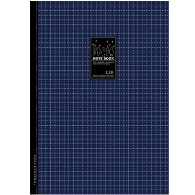 博崴 AO3061 12K透明藍膠皮筆記(212*295) -3本入 / 包 