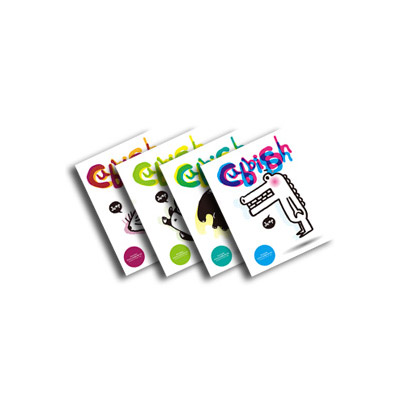  Cubbish B5膠裝左開筆記本-黑白動物派對 橫線(4款) /本 CB079  