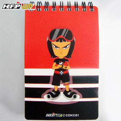 HFPWP 全球限量 酷小子 名設計師口袋型直式筆記本 CON3351  