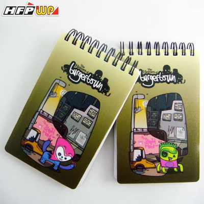 HFPWP 全球限量 Burgertown 名設計師口袋型直式筆記本 BTN3351  