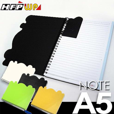 HFPWP 格紋造型橫式筆記本(A5) 環保材質 非大陸製 KJSA5  