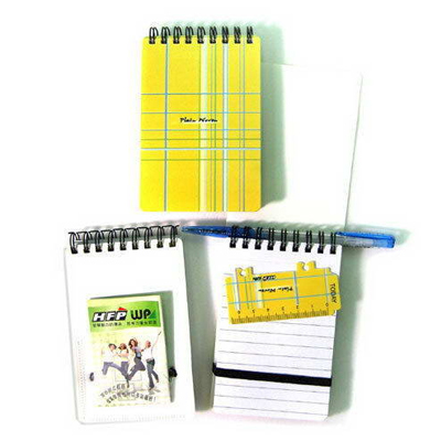 HFPWP 黃色布格子筆記本(大) YPN58  