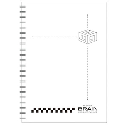 博崴 AW3036 A5無色系列膠圈筆記-白 -3本入 / 包 