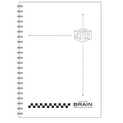 博崴 AW3034 B5無色系列膠圈筆記-白 -3本入 / 包