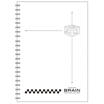博崴 AW3032 A4無色系列膠圈筆記-白 -3本入 / 包 