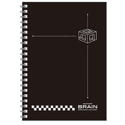  博崴 AW3031 A4無色系列膠圈筆記-黑 -3本入 / 包  