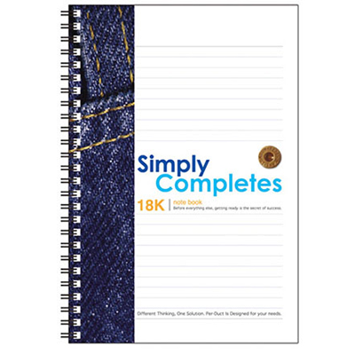 博崴 AO3004 Simply 18K透明PP膠圈筆記 -6本入 / 包  