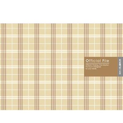 博崴 AO2030 32K布格紋資料卡夾-米 / 個  