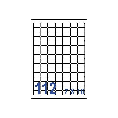裕德3合1電腦標籤112格圓角 20張/包 US4211 