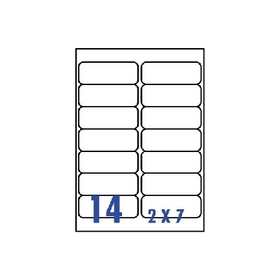 裕德3合1電腦標籤14格圓角 20張/包 US4678 