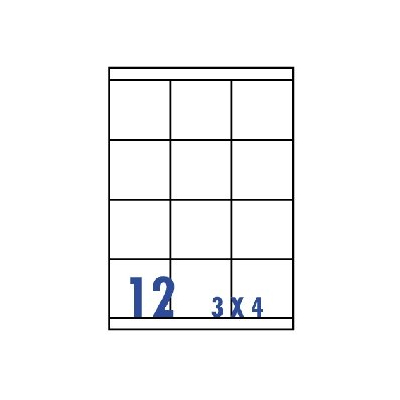 裕德3合1電腦標籤12格直角 20張/包 US4279  