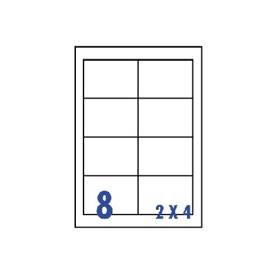 裕德3合1電腦標籤8格直角 20張/包 US4280  