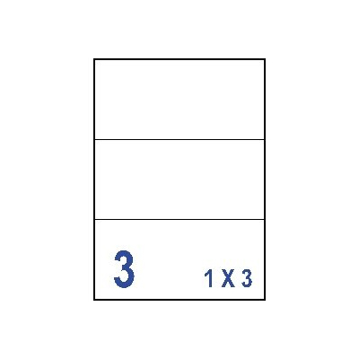 裕德3合1電腦標籤3格直角 20張/包 US4283  