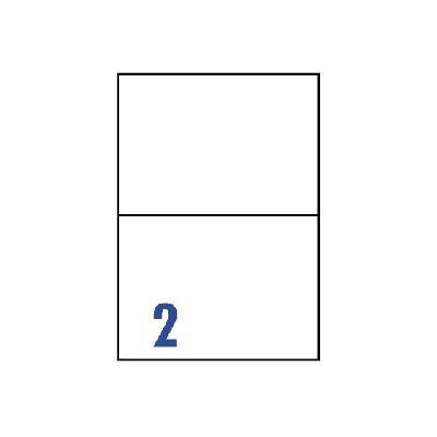 裕德3合1電腦標籤2格直角 20張/包 US4282  