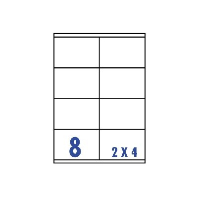 裕德3合1電腦標籤8格直角 100張/包 US4426  