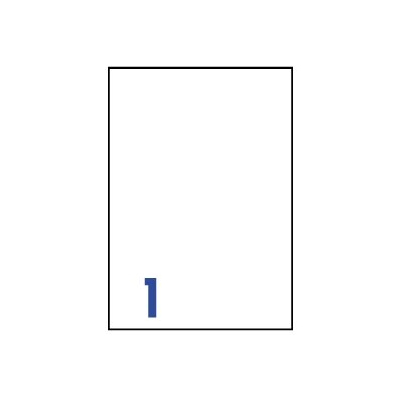 裕德3合1電腦標籤1格直角 100張/包 US4428  